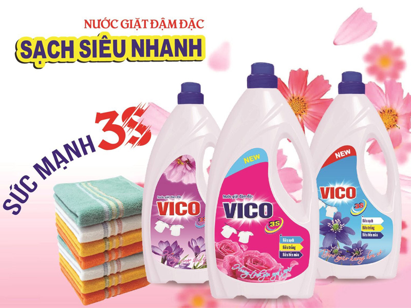 Nước giặt Vico thơm lâu