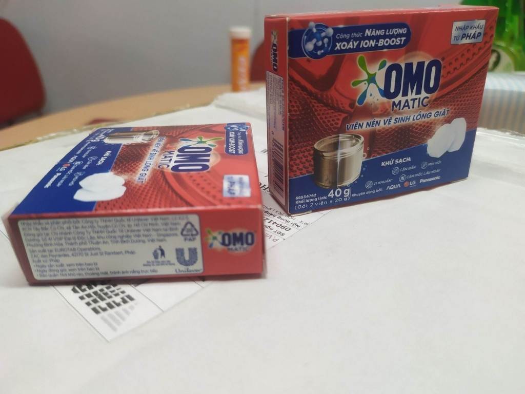 Viên vệ sinh lồng giặt OMO